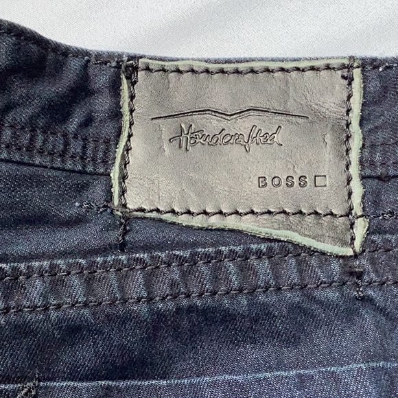 Preloved Hugo Boss Handcrafted jeans. Dark wash with button fly. - Picture 9 of 16